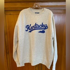 NWT Kentucky Blue84 sweatshirt in “Oatmeal” gray. Kentucky sewed on-soft!